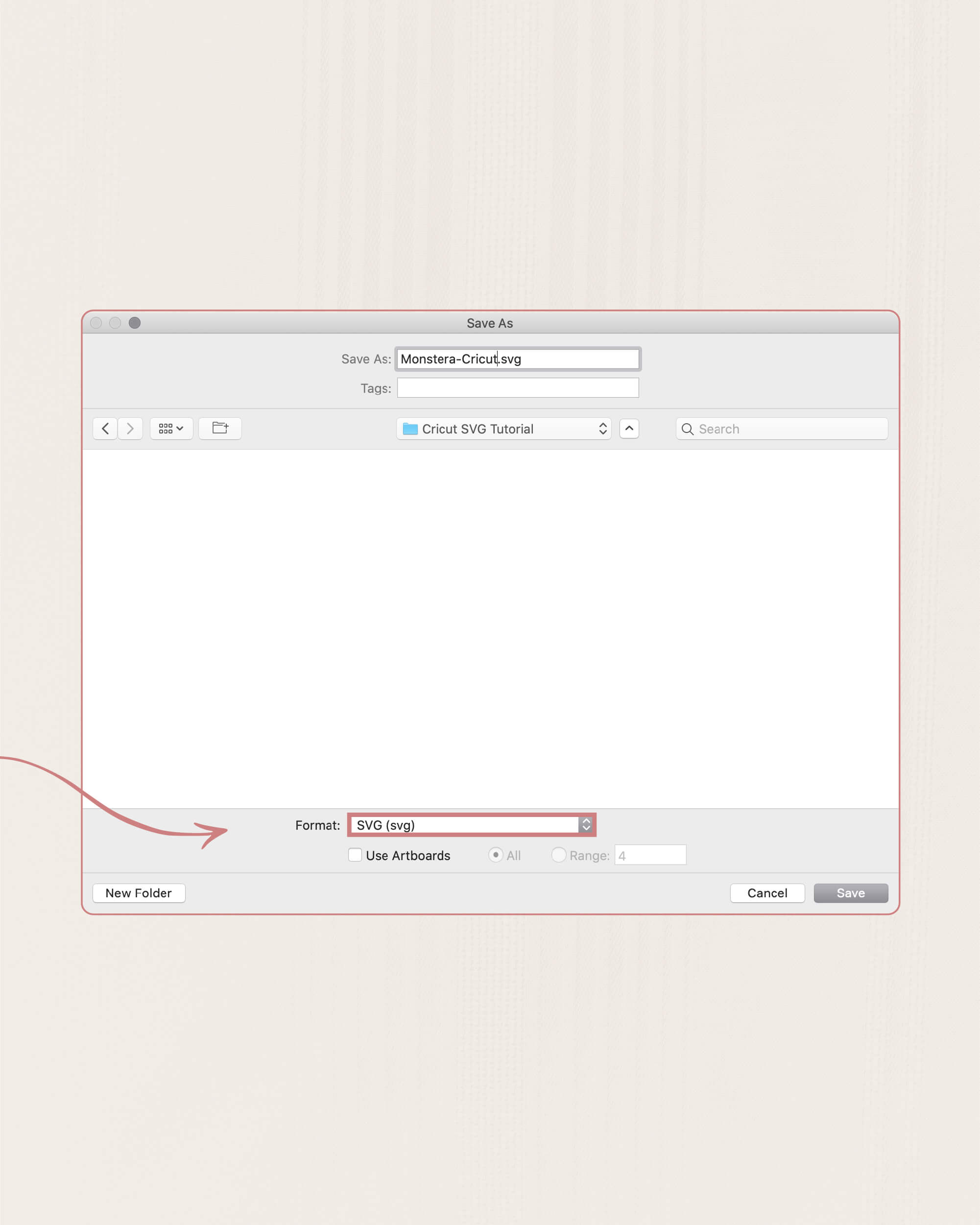 How to save Adobe Illustrator document as an SVG