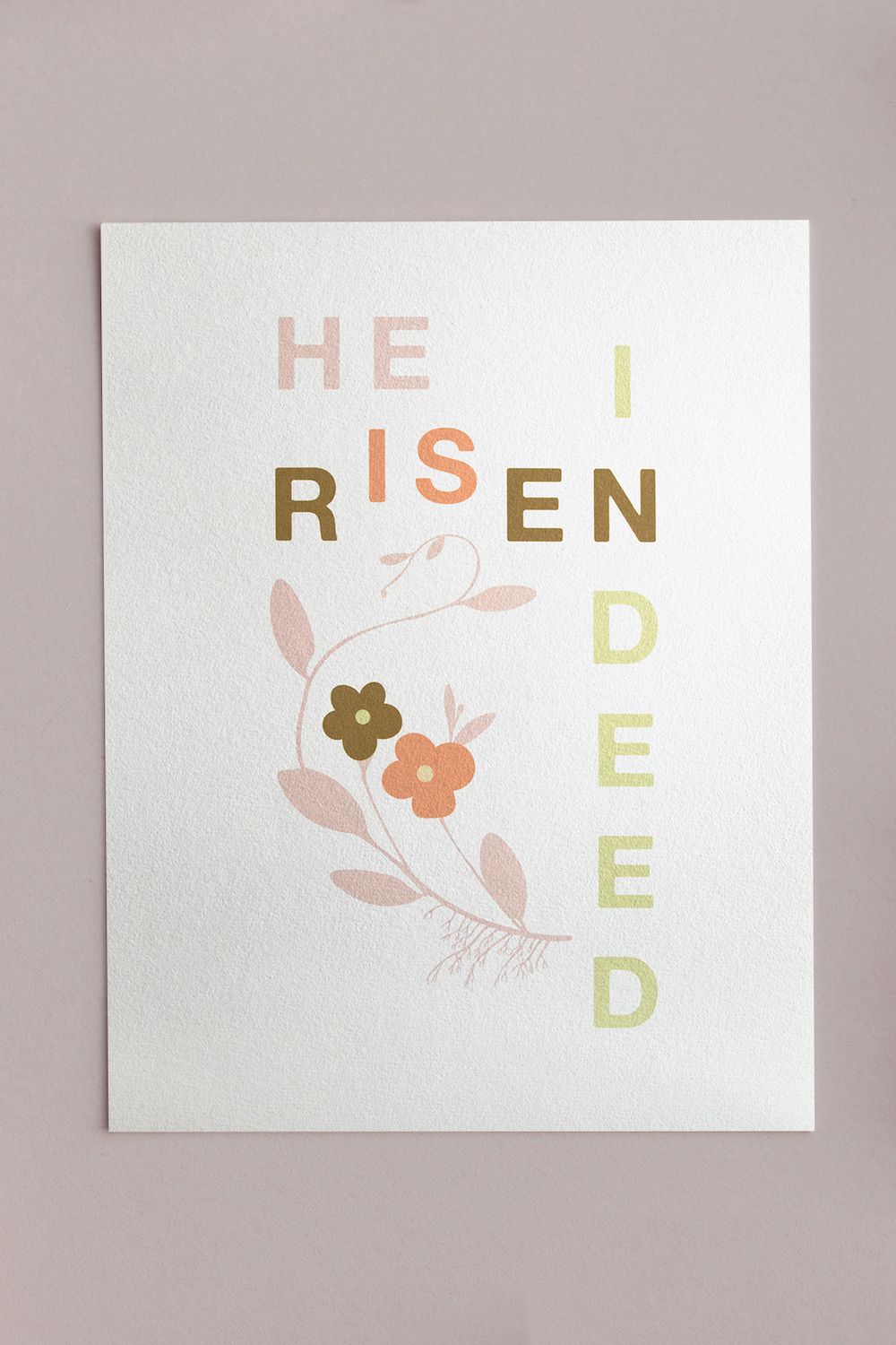 Free Botanical Printables for Easter - He is Risen Indeed