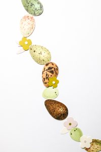 Printable Easter Egg Garland DIY - Gilded Stork