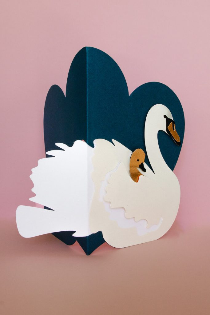 Swan SVG Design | Cricut Mother's Day Card and Baby Shower Card ...